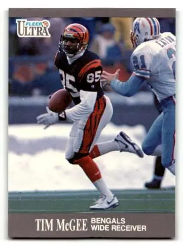 Tim McGee Cincinnati Bengals Football Card 1991 Ultra Original Gloss NM Condition