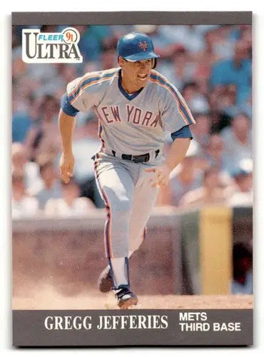 1991 Ultra #221 Gregg Jefferies New York Mets Baseball Cards EX/NM ID:53999 - Baseball Cards