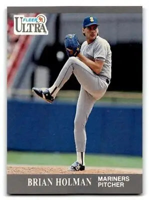 Brian Holman baseball card from 1991 Ultra series, a must-have for trading cards collectors