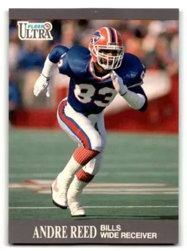 1991 Ultra Andre Reed Buffalo Bills Football Card with original gloss, EX/NM condition