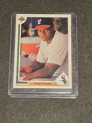 1991 Upper Deck Frank Thomas White Sox baseball card front view