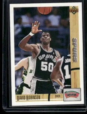 1994-95 Upper Deck SP Championship Series David Robinson basketball card in 1991 Upper Deck David Robinson product