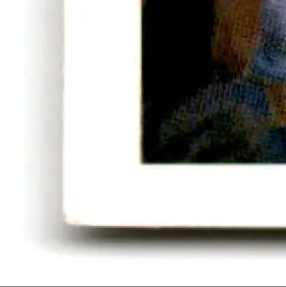 Bottom left corner of framed 1991 Upper Deck Football Jerry Rice Terry McDaniel photo