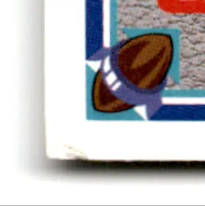 Corner of collectible Upper Deck Football card featuring acorn design with football Jerry Rice