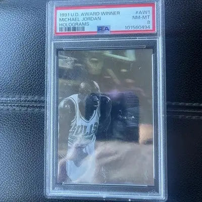 1991 Upper Deck UD Award Winner Michael Jordan Hologram PSA 8 Bulls #AW1