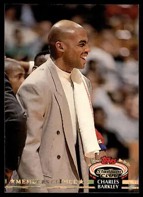 1992-93 Stadium Club #197 Charles Barkley basketball card featuring Phoenix Suns star