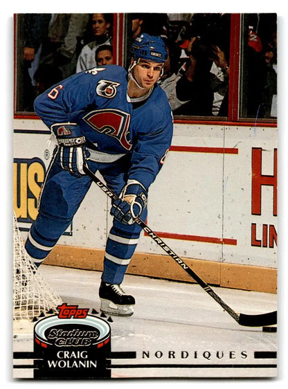 1992-93 Stadium Club #317b Craig Wolanin - Trading Cards