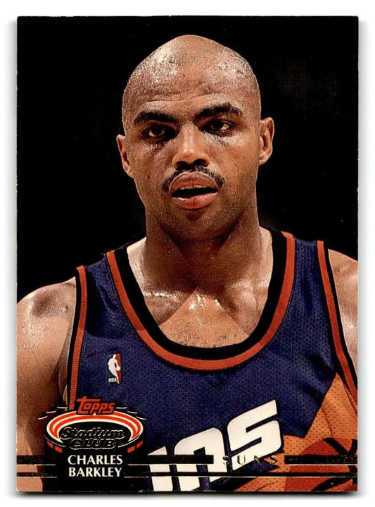 Charles Barkley trading card from 1992-93 Stadium Club #360 collectible series