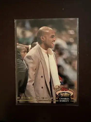 Topps Stadium Club Members Choice Charles Barkley basketball trading card 1992-93