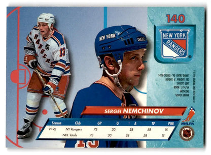 1992-93 Ultra #140 Sergei Nemchinov - Trading Cards