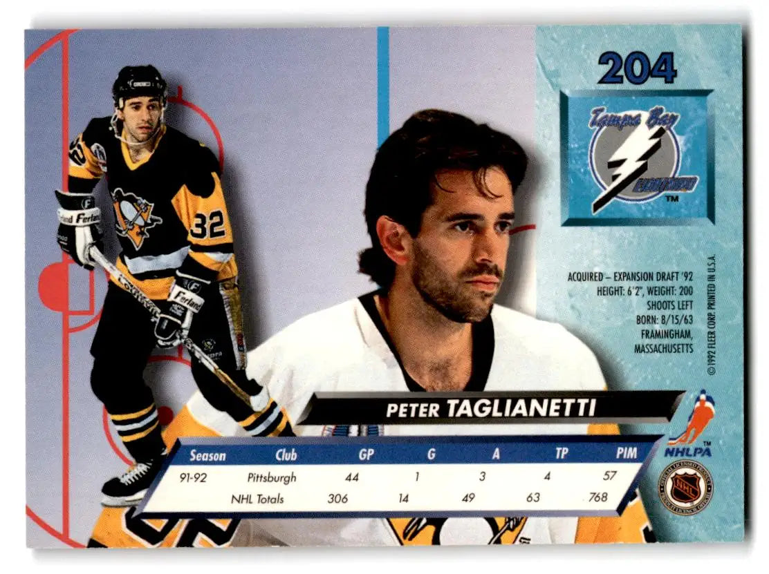 1992-93 Ultra #204 Peter Taglianetti - Trading Card