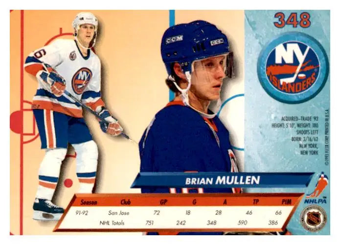 1992-93 Ultra #348 Brian Mullen - Trading Card