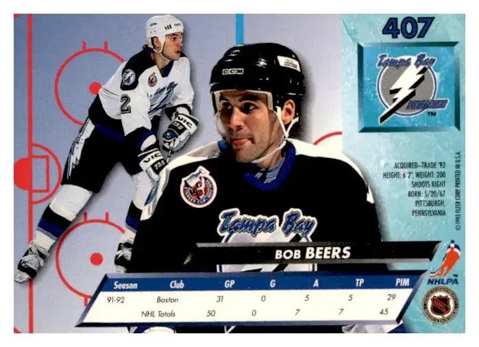 1992-93 Ultra #407 Bob Beers - Trading Cards