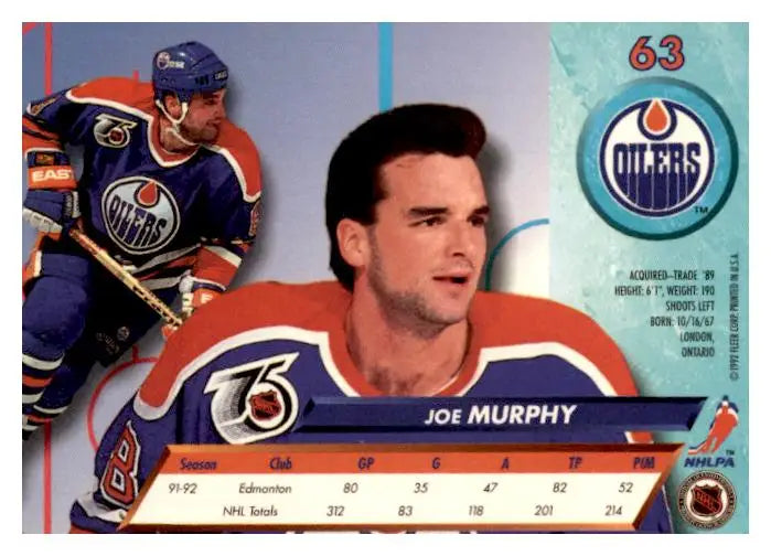 1992-93 Ultra #63 Joe Murphy - Trading Card