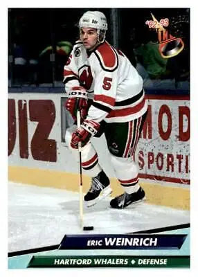 Eric Weinrich 1992-93 Ultra trading card featuring the hockey player Eric Weinrich