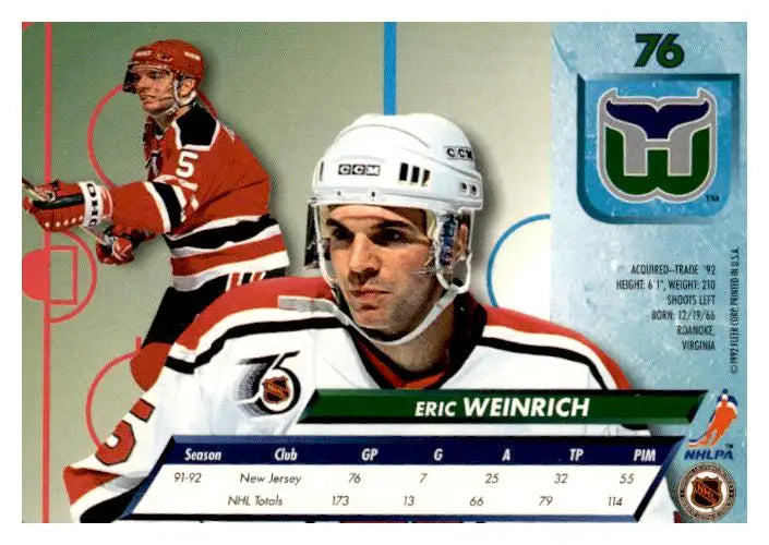 1992-93 Ultra #76 Eric Weinrich - Trading Cards