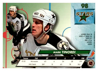 1992-93 Ultra #98 Mark Tinordi - Trading Card