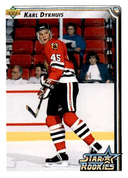 1992-93 Upper Deck #404a Karl Dykhuis - Trading Card