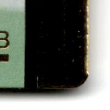 Bottom right corner of a dark rectangular action packed football rookie update Jeff George #74 Indianapolis Colts card