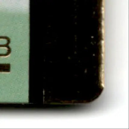 Bottom right corner of a dark rectangular action packed football rookie update Jeff George #74 Indianapolis Colts card