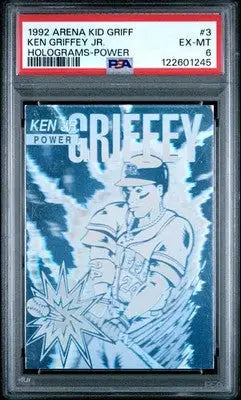 1992 Arena Holograms Kid Griff Ken Griffey JR. #3 Power Baseball PSA 6