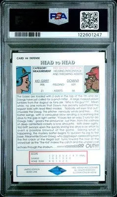 1992 Arena Holograms Kid Griff Ken Griffey JR. #4 Defense Baseball PSA 7