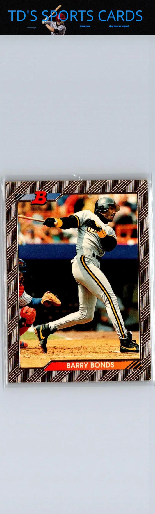 1992 Bowman Barry Bonds baseball card from trading cards collection