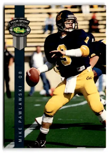 1992 Classic Four Sport #108 Mike Pawlawski football card in original gloss condition