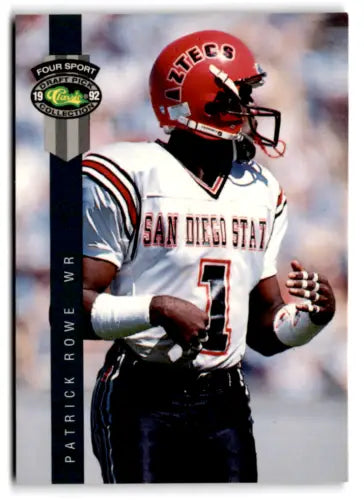 1992 Classic Four Sport #113 Patrick Rowe football trading card with original gloss