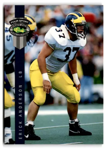 1992 Classic Four Sport #115 Erick Anderson NM trading card with original gloss Chiefs