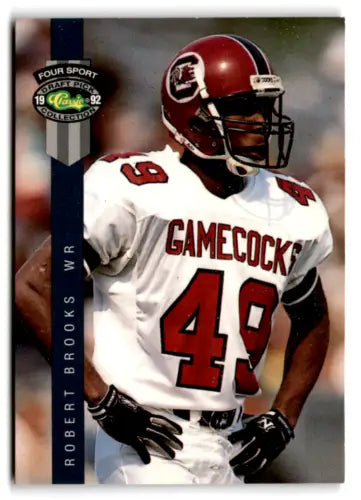 1992 Classic Four Sport #119 Robert Brooks NM football trading card with original gloss