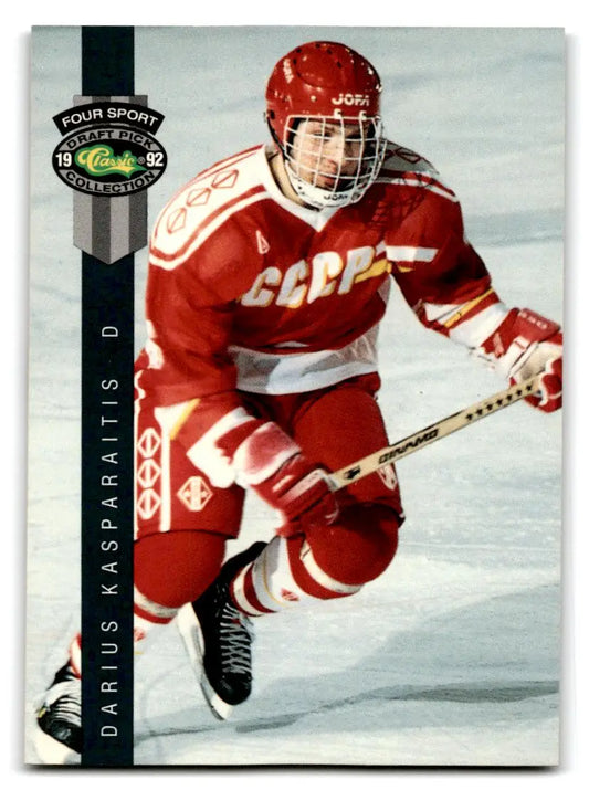 1992 Classic Four Sport #154 Darius Kasparaitis - Trading Card