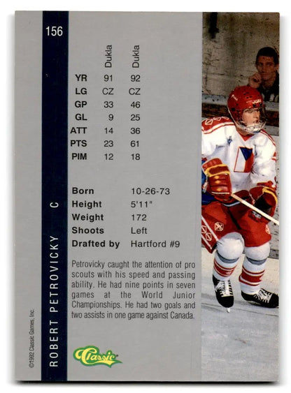 1992 Classic Four Sport #156 Robert Petrovicky - Trading Card