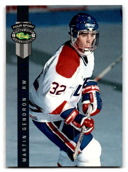 1992 Classic Four Sport #172 Martin Gendron - Trading Card
