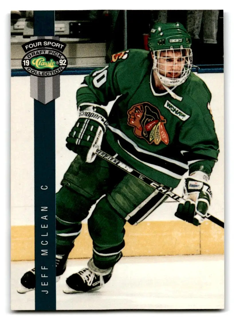 1992 Classic Four Sport #205 Jeff McLean - Trading Card