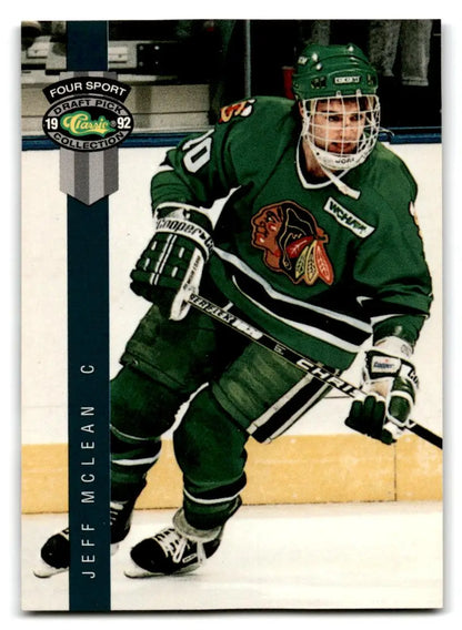 1992 Classic Four Sport #205 Jeff McLean - Trading Card