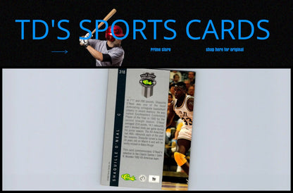 1992 Classic Four Sport #318 Shaquille O’Neal basketball card showcasing a sports legend