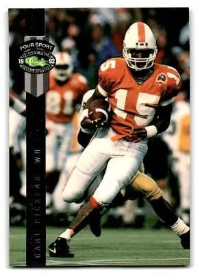 Carl Pickens in action from 1992 Classic Four Sport BC17 Carl Pickens Bonus Cards