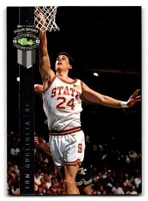 Basketball player in action on 1992 Classic Four Sport BC4 Tom Gugliotta Bonus Card