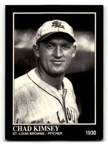 Vintage baseball card from the Conlon Collection TSN featuring Chad Kimsey, St. Louis Browns