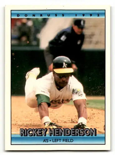 1992 Donruss #193 Rickey Henderson NM Near Mint Athletics ID:63927 - Trading Cards