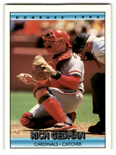 Rich Gedman 1992 Donruss #553 original gloss mint Cardinals collectible card