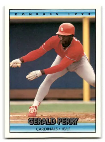 Gerald Perry baseball card 1992 Donruss #634 original gloss mint Cardinals collectible
