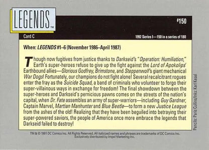 1992 Impel DC Comics Cosmic #150 Legends NM-MT ID:78718