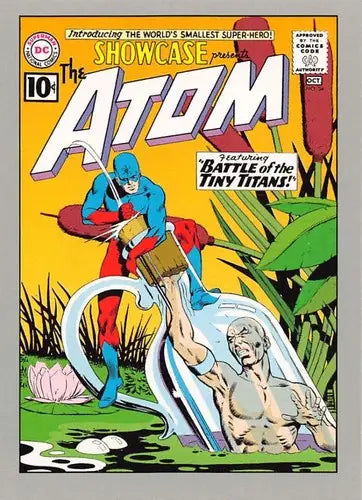 Vintage DC Comics Showcase comic featuring The Atom with original gloss from Impel DC Comics
