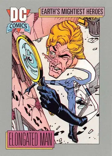Original gloss Impel DC Comics Cosmic trading card featuring Elongated Man NM-MT