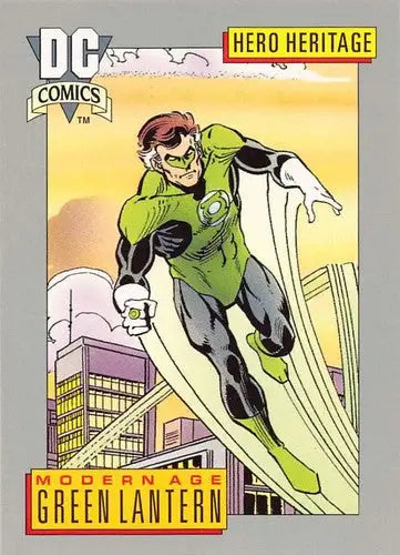 Vintage Green Lantern trading card from Impel DC Comics Cosmic series with original gloss