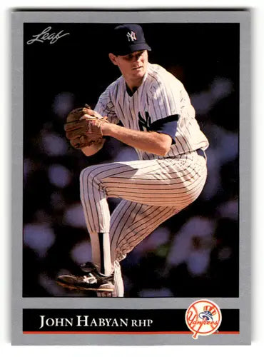 1992 Leaf #189 John Habyan EX/NM Yankees ID:60446 - Trading Cards
