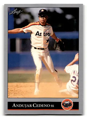 1992 Leaf #341 Andujar Cedeno EX/NM Astros ID:60435 - Trading Cards