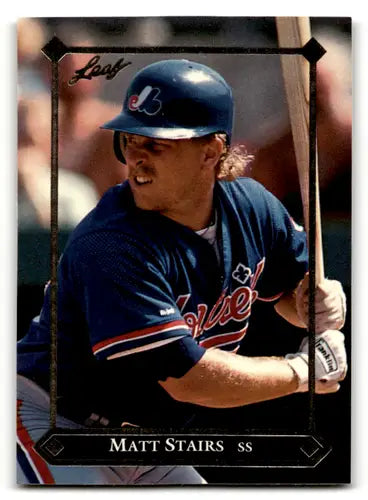1992 Leaf Gold Rookies Matt Stairs baseball card BC8 Matt Stairs NM Near Mint Expos